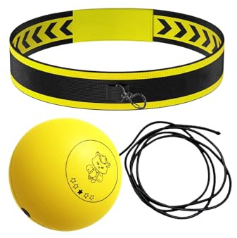 Zuasdvnk Palla di riflesso per boxe, fascia di allenamento di reazione per principianti, sportivi multifunzionali, adulti e confermati, allenamento giocoso