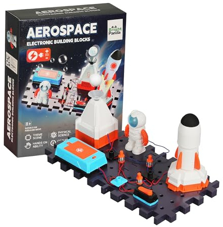 Electric Circuit Kits for Children, Educational Space STEM Toys with 100+ Science Experiments for Kids 8+, Build Your Own Science Kit for Kids, Combine Kits for Endless Fun (Aerospace Starter Kit)