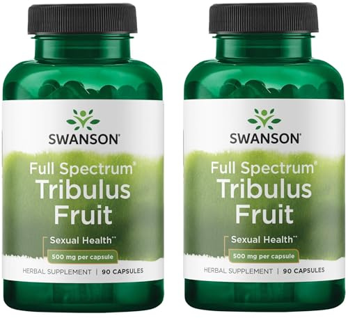 Swanson Full Spectrum Tribulus Fruit 500 mg 90 Caps (2 Pack)