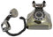 ASHATA Retro-Telefon, antikes Bronze-Festnetztelefon High Definition Call Desktop-Telefone mit großem für Home-Office-Dekoration
