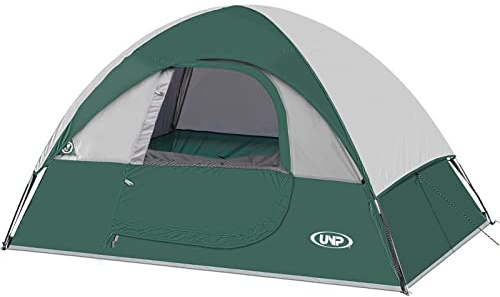 UNP Tenda da campeggio per 2-3 persone (Verde Scuro, 2 persone - 210×150×110 cm)
