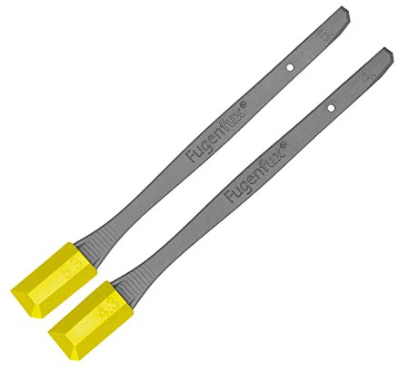 Karl Dahm Fugenfux Silikonabzieher, 2 Stück I Profi Fugenglätter für die Fugenbreiten 4,3 mm und 6,3 mm I Hochwertiges Silikon Fugenwerkzeug – 12615