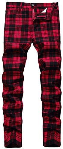 WINARA Herren Chino Hose Chinohose Anzughose Anzug Herrenhose Röhrenhose Pants Elegant Business Slim Fit Klassisch Classic Basic Herren (DE/NL/SE/PL, Alphanumerisch, XL, Regular, Regular, rot)