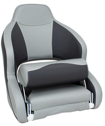 PONTTOR Bootssitz/Bootsstuhl/Steuerstuhl AHR, FlipUp-Funktion, Vinyl Haptik ähnlich Stoff