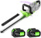 WeGofly Akku-Heckenschere, (51 cm Schnittlänge, 24 mm Messerabstand), Heckenschere Elektrisch, Mit Leistungsanzeige, um 90 Grad drehbarer Griff-C