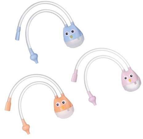 Toyvian 3 Stück Nasensauger Aus Silikon Nasenreiniger Mit Abnehmbarem Schlauch Transparent Leicht Und Hygienisch Für Säuglinge Und Kleinkinder