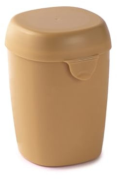 Snips Porta Yogurt Refrigerato, Contenitore per Merende e Pappe, 0,5 L,10 x 9 x 13 cm, Senape, Coperchio con Chiusura di Sicurezza