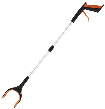 Strumento Grabber Reacher - Lega Di Alluminio Pieghevole Da 33 Pollici, Artiglio Magnetico In Silicone Antiscivolo | Bastone Raccoglitore Manuale Per Pinzette Sanitarie Per Rifiuti E Assistenza Alla M