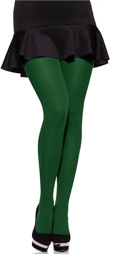 Merry Style Pantys de Microfibra para Mujeres, Pantys Elásticos y Opacos Tallas Grandes MS 162 60 DEN (Botella Verde, XXXL)