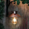 pearlstar Solarlaterne für Außen Hängend Vintage Metall Solarleuchten Gartenleuchte mit Warmen LED-Lampen für Outdoor Garten Hof Terrasse Baumdekoration, Solar Landschaftsbeleuchtung, Kupfer (Kupfer)