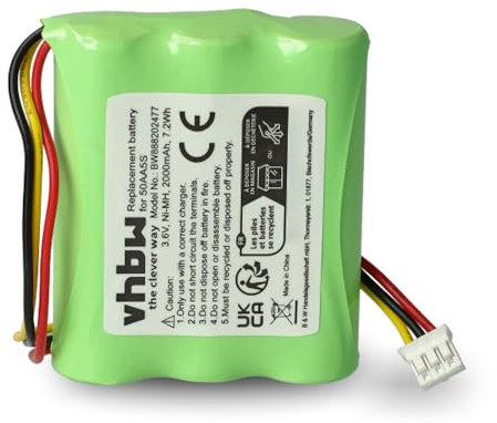 vhbw Akku kompatibel mit Toniebox Tonie Box Kreativ Hörspielbox (2000mAh, 3,6V, NiMH) - Ersatz für Toniebox 50AA5S als Ersatzakku | Bekannt aus YouTube
