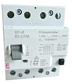 as - Schwabe Fehlerstromschutzschalter - FI-Schutzschalter - 4-polig/63 A/30 mA/Typ A - pulsstromsensitiv unverzögert - für Hutschienenmontage - Weiß - IP20, 62502