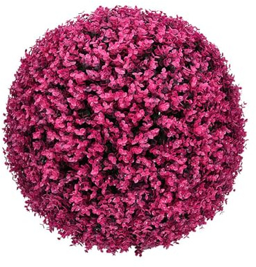 ATYUJKB Foglie Verdi Buxus Finto Palla 35cm, Palla di Bosso Realistico Foglia, Piante Artificiali da Interno E Esterno, Sfera Bosso Artificiale Sintetica, Palline di Plastica Verde