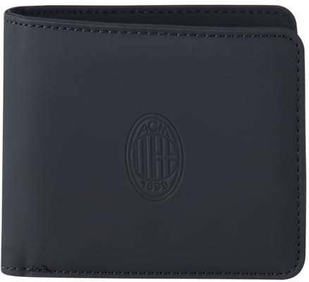 AC Milan, Portefeuille, Produit Officiel Unisexe, Adulte, Noir, Unique, Noir, Taille Unique