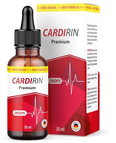 Cardirin Premium Drops (1 x 30ml) - Cardirin gotas para hombres y mujeres - Maxi-Pack con 30 ml por botella -