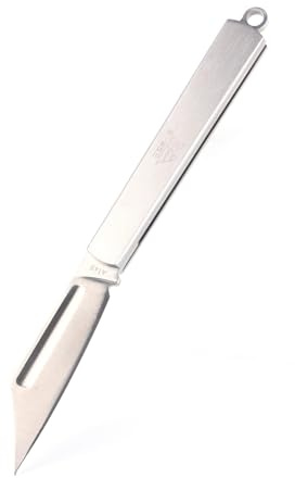 Sanrenmu Falten Utility Messer Taschenmesser Mini EDC Messer Leicht Kompakt 4Cr15N Klinge 420 Edelstahl Griff A103/A123/A148 (Groß)