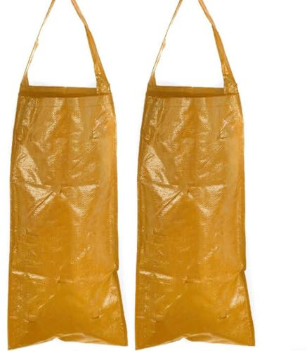 Snowchecking 2 contenitori per piantare dimensioni compatte da appendere, design multi-foro, borsa per giardinaggio e giardino, versatile per giardinaggio all'aperto, 25 x 60 cm (10 fori)