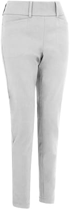 Callaway Pantalon de Golf pour Femme – Pantalon Chev à Enfiler avec Stretch pour Femme, Devant Plat, Technologie Opti Dri (Blanc Brillant)