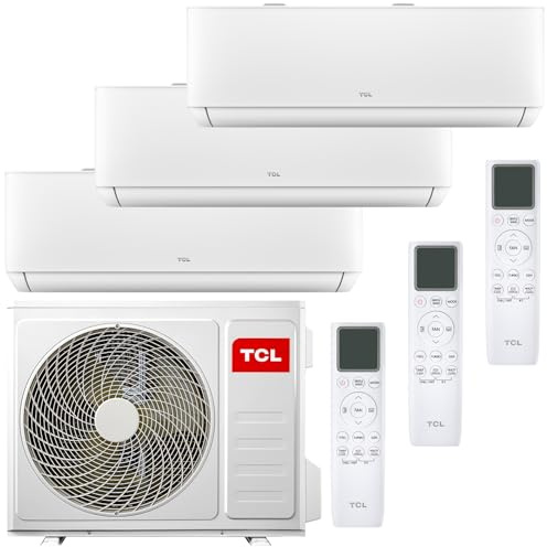 TCL Multisplit Klimaanlage Wandgerät 3 x 2,6 kW 9000 BTU + 27000 BTU Außeneinheit