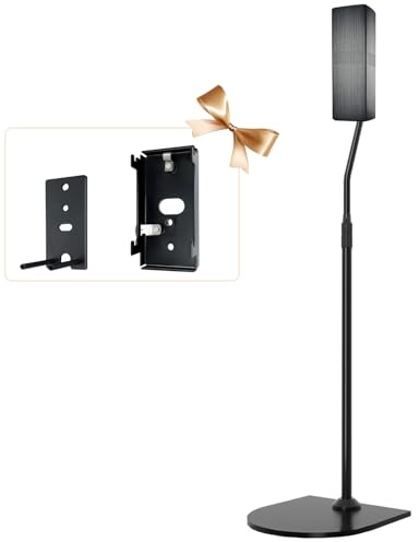 Supporto regolabile in altezza per altoparlanti Bose, con staffa Slideconnect, per altoparlanti Bose Surround, Surround 700, OmniJewel Lifestyle 650, CineMate GS Serie II, per supporto da pavimento