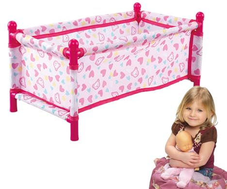 Kanoauo Culla per bambole per bambini, culla per bambole per bambini,Mobili per per | Bambola finta di giocare a passeggino giocattolo, culla realistica per seggiolino auto per
