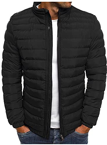 Doudoune Homme Duvet Plume Hiver Chaude et Légère Zipper Blouson Manteau épais Veste épaissir Slim Manteau Doublure Sherpa Hiver Veste Matelassée Puffer Jacket Décontractée Duvet Outerwear Hommes