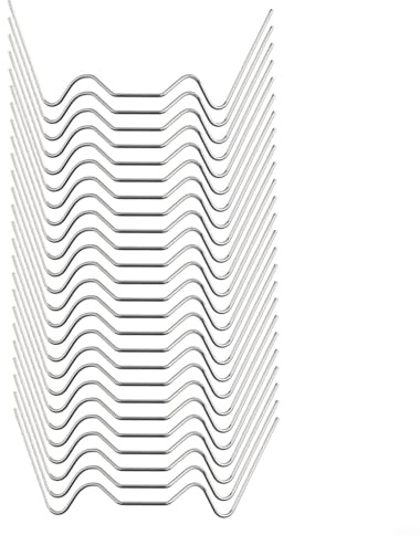 Zilimontt 50 clip in acciaio inox per il fissaggio di pannelli in vetro nelle serre e accessori di montaggio a molla tipo W o Z (50 clip per vetri)