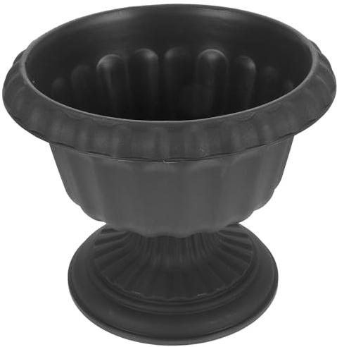 Hohopeti Fioriera in Plastica Stile Europeo Vintage Robusta e Sicura per Piante, Vaso da Fiori Roma Colonna Decorativo per Soggiorno e Ambienti Interni