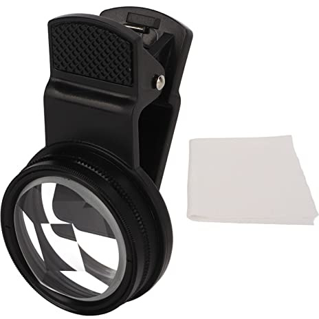MMABEUTF para teléfonos Inteligentes,Clip Universal Desmontable para monopatín,Lente de Cristal de Alta definición,Lente de ángulo Ajustable para fotografía móvil,Kit de Lentes de