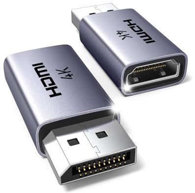 UGREEN Adattatore DisplayPort a HDMI 4K 30Hz 2K 60Hz 1080P 120Hz 4 Pezzi