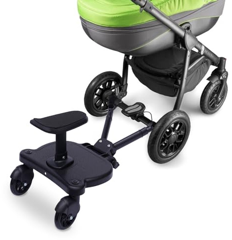 Universal Kiddy Board,25kg Load Buggy Board with Seat for Kids 3-7Years Old