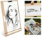 Semiter Zeichenbrett Holz Sketch Board A3,Malbrett 45, a3 Frame,Art to Frame,Skizzieren 45 × 60 cm Malbrett, A3 Zeichenbrett, tragbarer Student im Freien