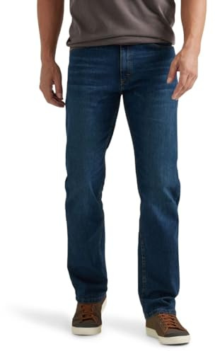 Wrangler Authentics Men's Regular Fit Comfort Flex Waist Jean, Rhodes, 42W x 32L