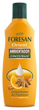 FORESAN - Orient Concentrated Air Freshener, 125 ml, Citrus and Sweet Scent, Liquid Air Freshener for Home, Eliminates Bad Odors, Stay Scented for 48 Hours