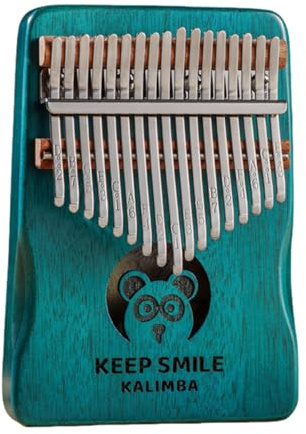 Kalimba Daumenklavier 21 Tasten/17 Tasten Finger Klavier Tragbares Musikinstrument für Anfänger, Musikgeschenke für Musikliebhaber (Panda, Klein)