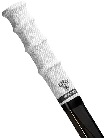 RockETGRIP – Ishockeyklubba sport handtag – färg tyg hockeyhandtag – hockeytillbehör för vuxna och barn (vit; Maribor Lysjaki)