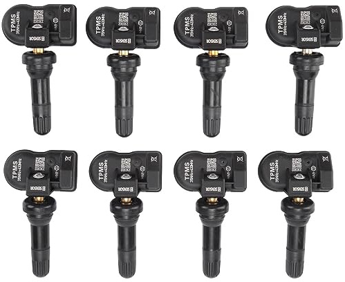 Eighosee 8Pcs Capteur de Pression des Pneus Programmable MX Sensor 315MHZ+433MHz 2 en 1 Système de Surveillance des Capteurs de Pression des Pneus Outil Universel et Modifiable TPMS- de Remplacem