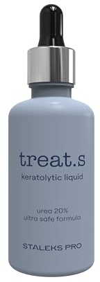 Treat.s by STALEKS PRO Keratolytisk behandling med naturliga extrakt och exfolierande och fuktgivande komponenter för att ta bort grov hud på fötterna. Cruelty free. 50 ml