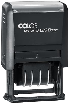 COLOP Sello de fecha Printer S 220, variante de fecha: alemán (D02), color de impresión: negro