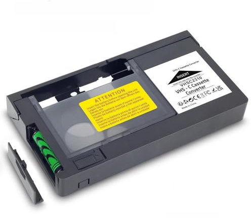 Adaptador de Cassette VHS -C para Reproductores VCR y Cintas VHS: Convertidor Motorizado con Reproducción/grabación (no Compatible con Cintas de 8 mm/minidv/hi8)
