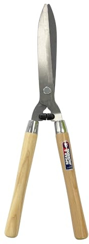 Spear & Jackson Razorsharp Tijeras para setos con mangos de madera – mangos de madera dura lacados FSC (240 mm) – Tijeras universales de acero al carbono cromado