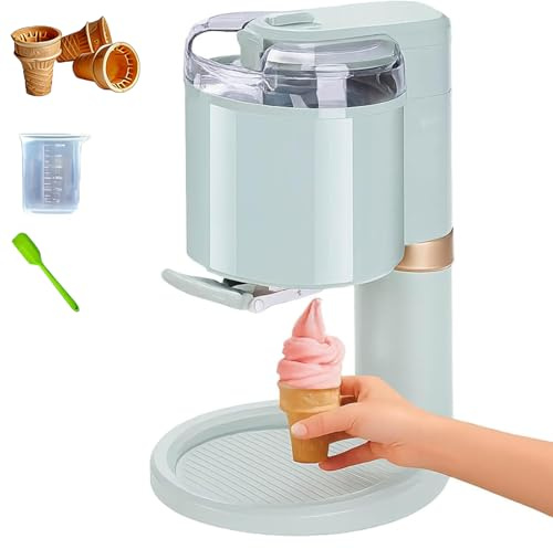 1l Mjukglassmaskin, Automatisk Mini Mjukglassmaskin För Hemmet, Gör-det-själv Fruktgrädde Efterrättsmaskin, Kompakt Glassapparat För Gör-det-själv Kök, Hem, Bar, Café
