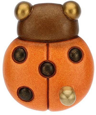THUN -Gancio Porta strofinaccio Singolo a Forma di Coccinella Country