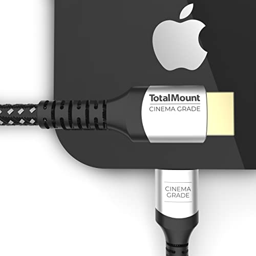 TotalMount Cinema Grade – Gold-Plated HDMI Cable for Apple TV – HD, 4K, 8K, and 10K – Full Apple TV Compatibility (10 Feet)