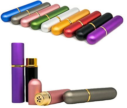 Naseninhalator Für ätherische öle, 5pcs Naseninhalator Metall, Essential Oil Nasal Inhalers for DIY Aromatherapy Refillable ?Random Color?