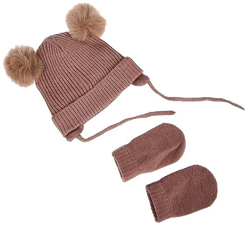 NAME IT Unisex NBNMARA Knit SET2 Handschuh-Set, Antler, 45/47