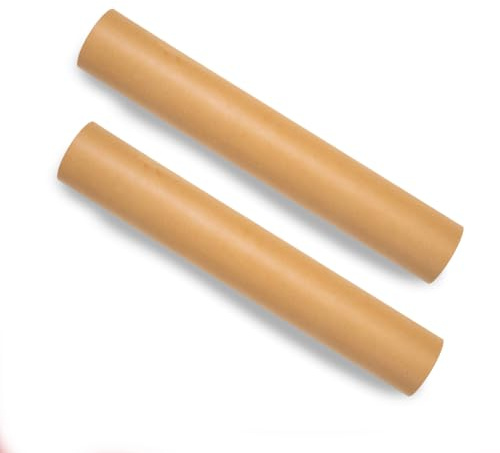 Hawksbill Kraft Paper Roll 500mm x 50m Twin Pack – Recyclable Brown Paper Jumbo Set Value Pack for Arts & Crafts Wrapping Paper or Gift Wrap Packaging Void Filling & More