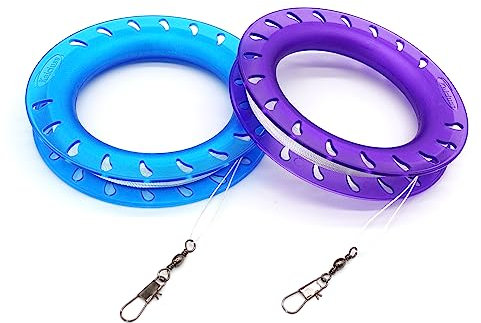 Kaiciuss Kinderdrachen schnurschlaufe, Drachenspulen-Set für Jungen und Mädchen, Drachengriff-Set mit 300 Fuß Schnur pro Drachenrolle. Drachenschnur Seilwinde für Drachen(2 Stück)