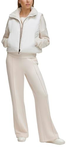 DKNY Chaleco de Forro Polar Reversible para Mujer, Arena, L
