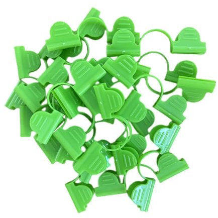 Generic Gartenklammern, 50 Stück Gewächshausklammern, Gewächshaus-Klemmen, Folien-Reihenabdeckungs-Clips, Bogenbiegefolienverschluss, Gewächshauszubehör, Folienreihenabdeckungsverschluss